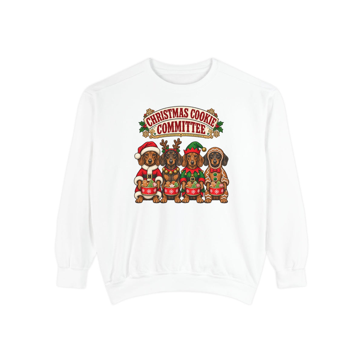 Christmas Cookie Committee Sweatshirt – White
