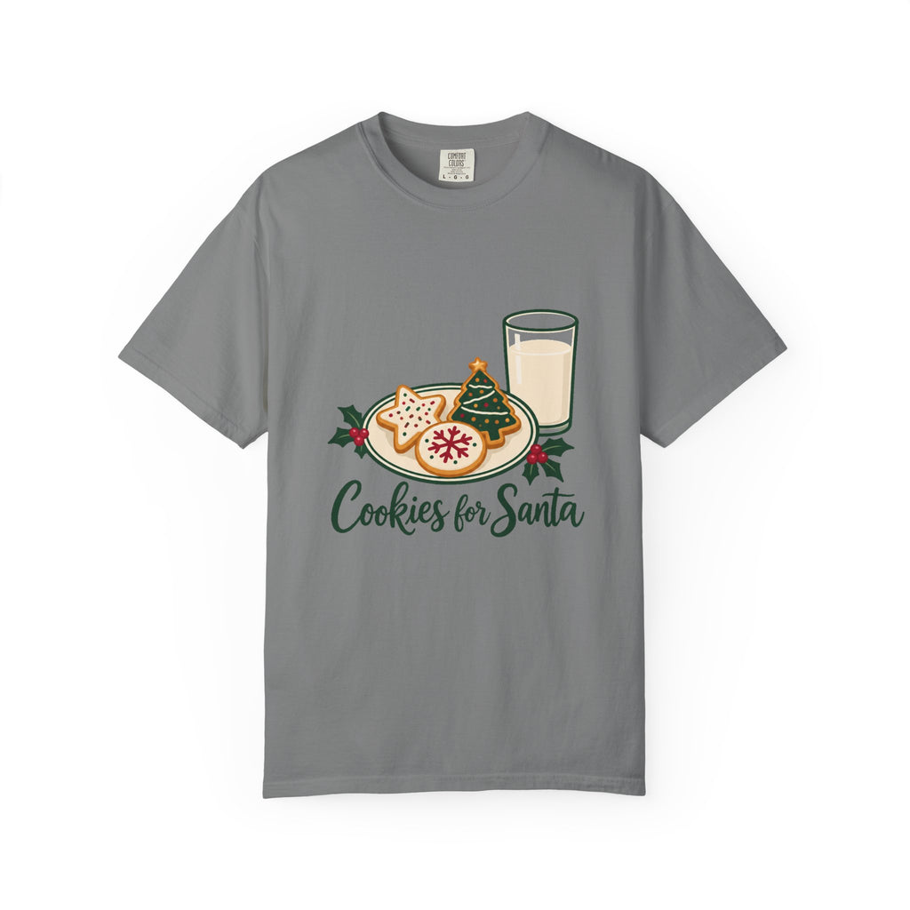 Cookies for Santa T-Shirt – Grey