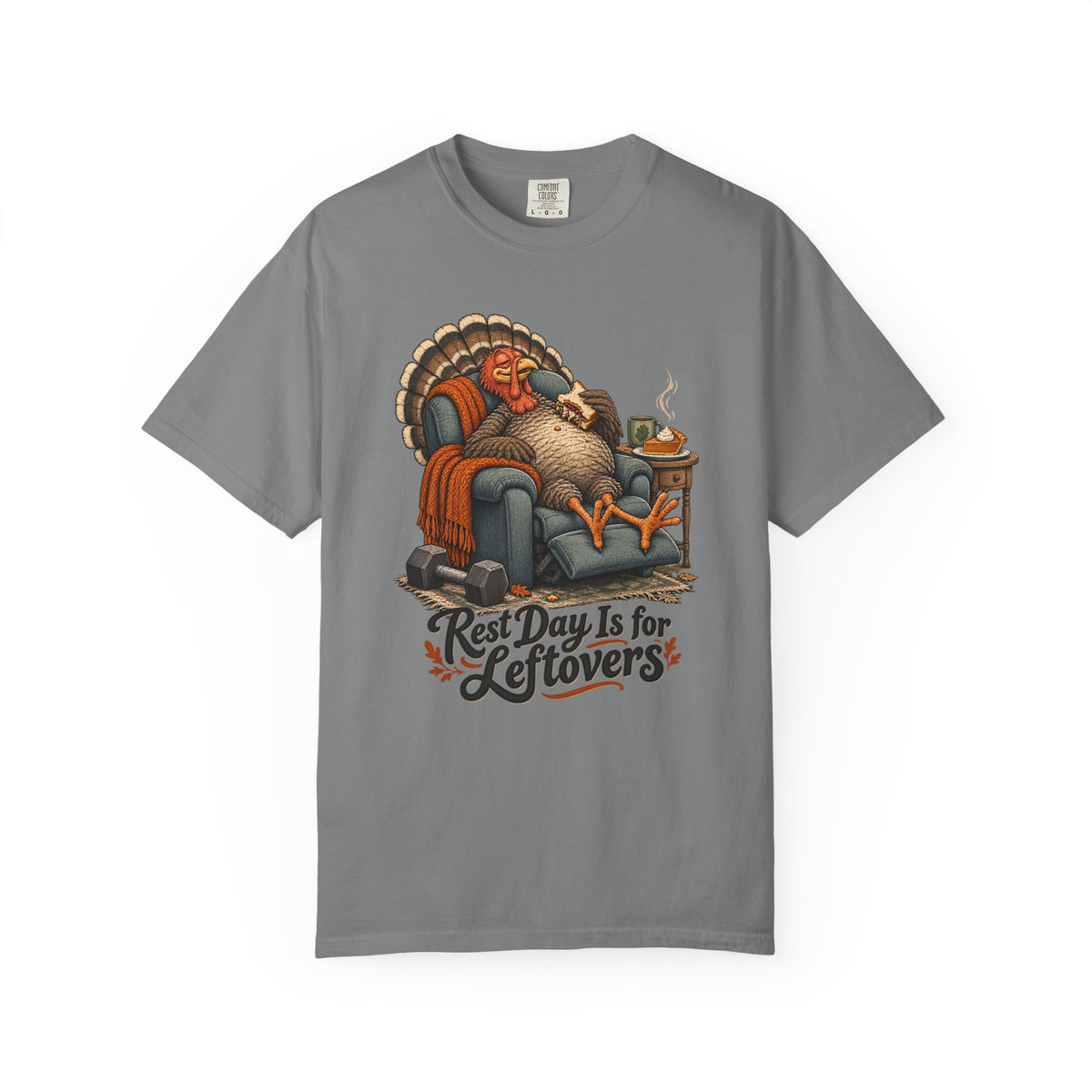 Rest Day Is for Leftovers T-Shirt – Grey