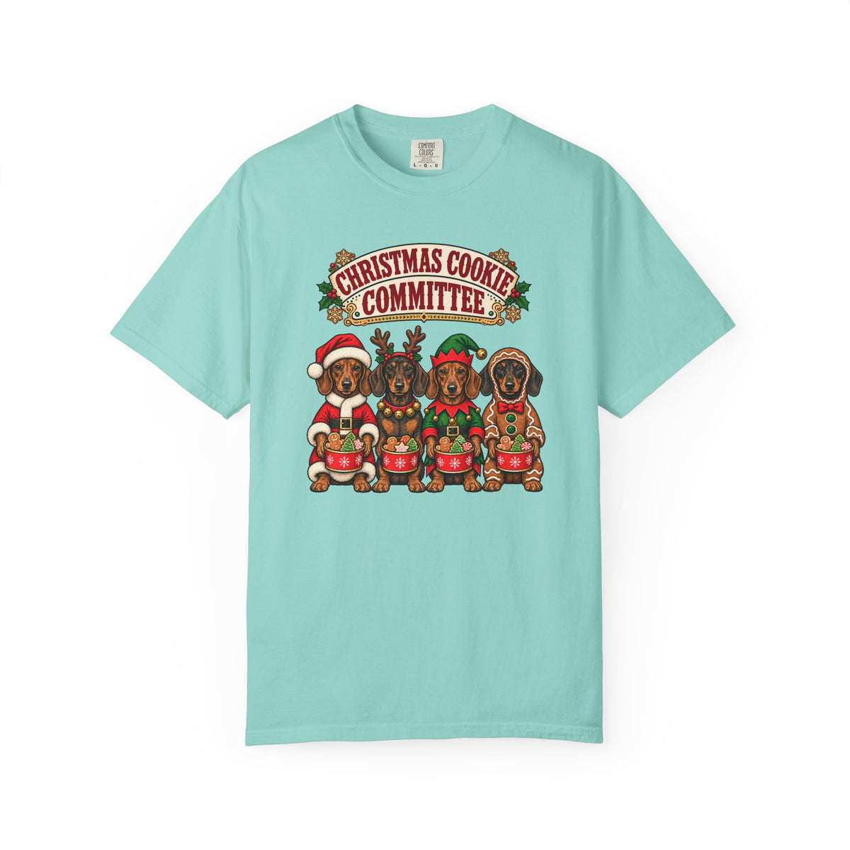 Christmas Cookie Committee T-Shirt – Chalky Mint