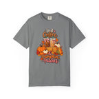 Iced Coffee & Pumpkin Patches T-Shirt – Grey