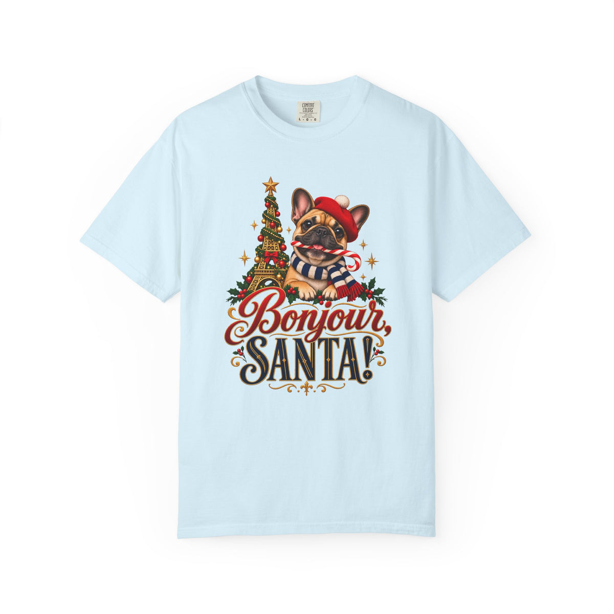 Bonjour, Santa! T-Shirt – Chambray