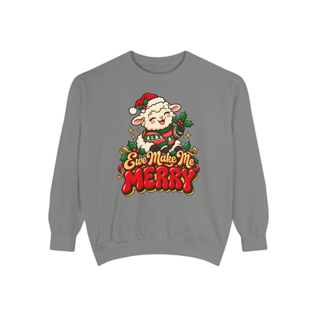Ewe Make Me Merry Sweatshirt – Grey