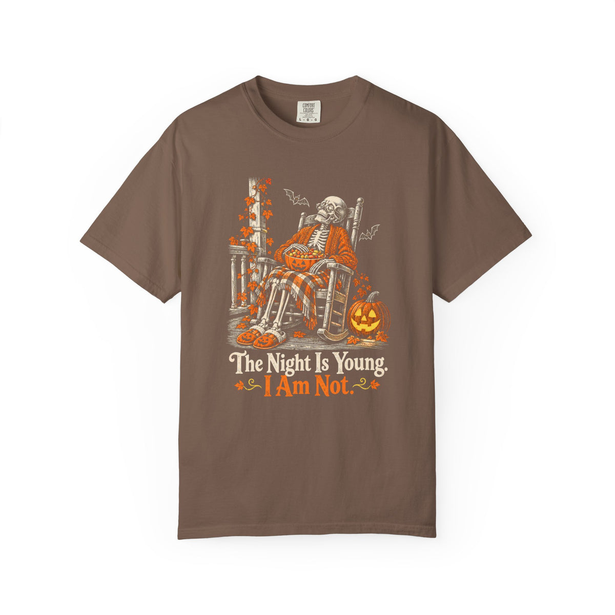 The Night Is Young. I Am Not. T-Shirt – Espresso
