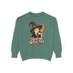 Resting Witch Face Sweatshirt – Light Green