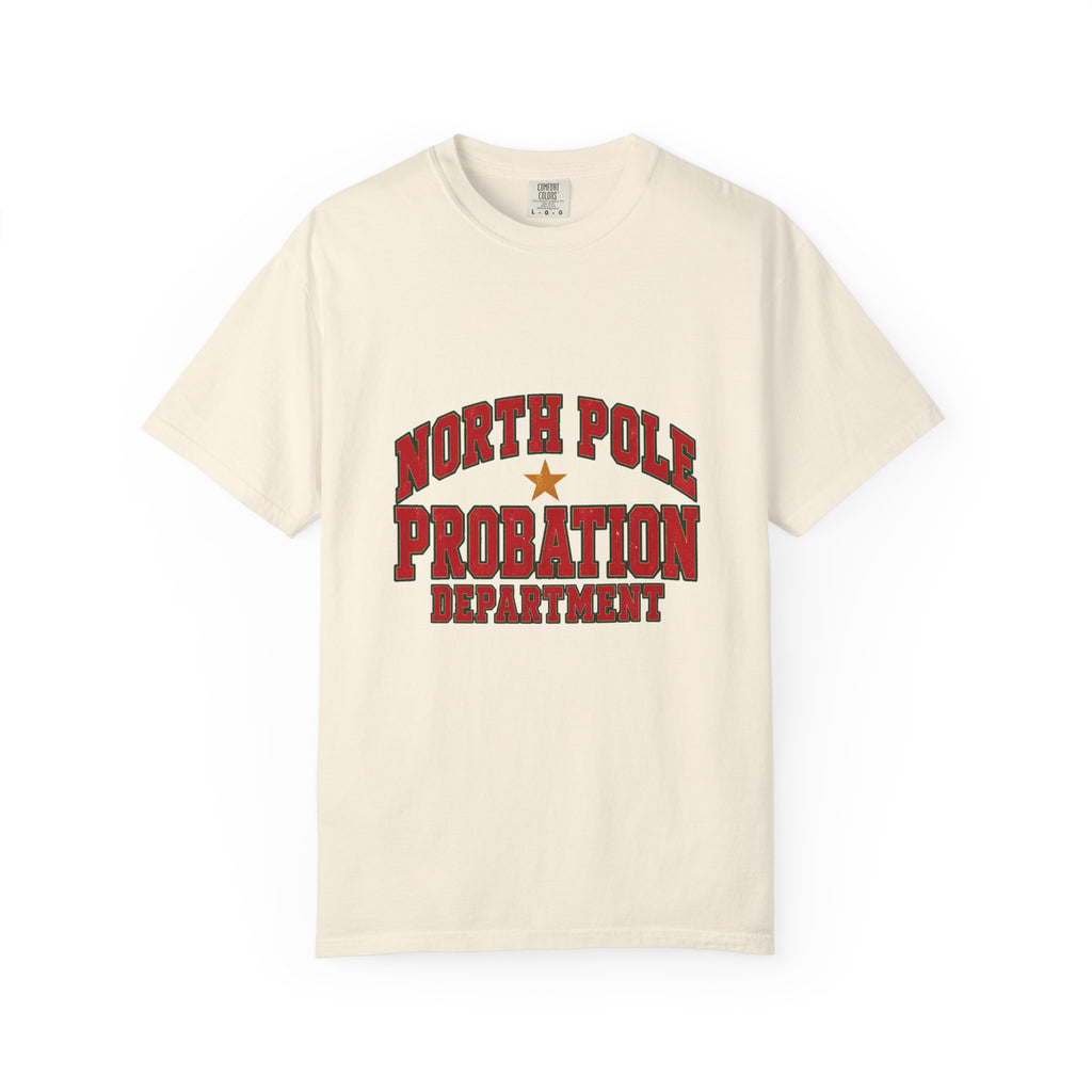 North Pole Probation Department T-Shirt – Ivory