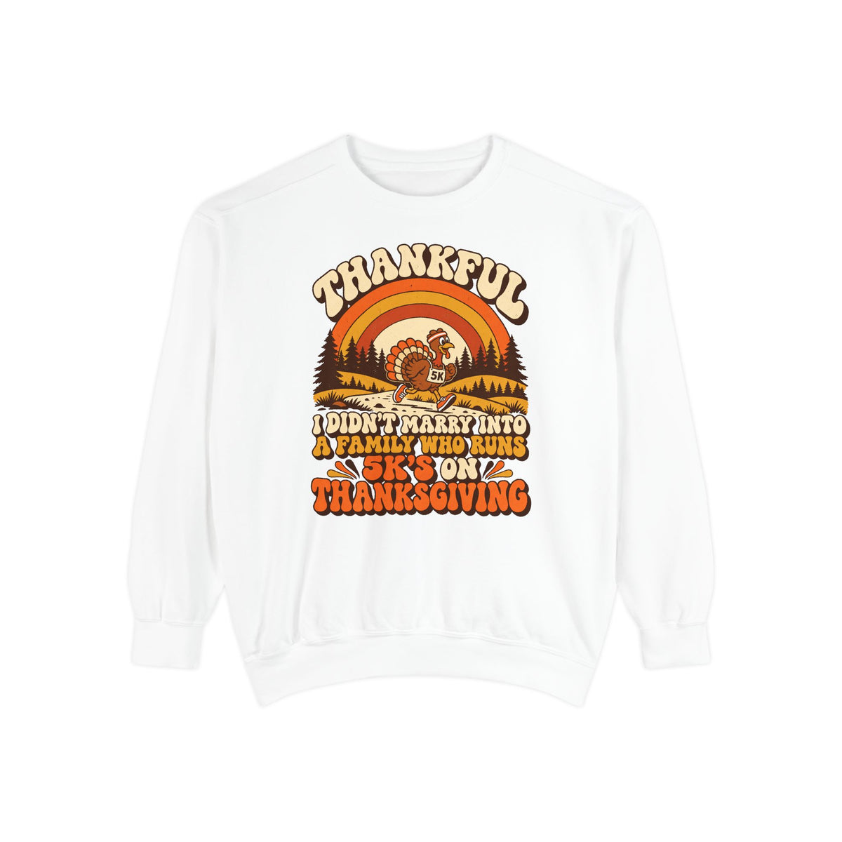 Not a 5K Family Retro Sunset Sweatshirt