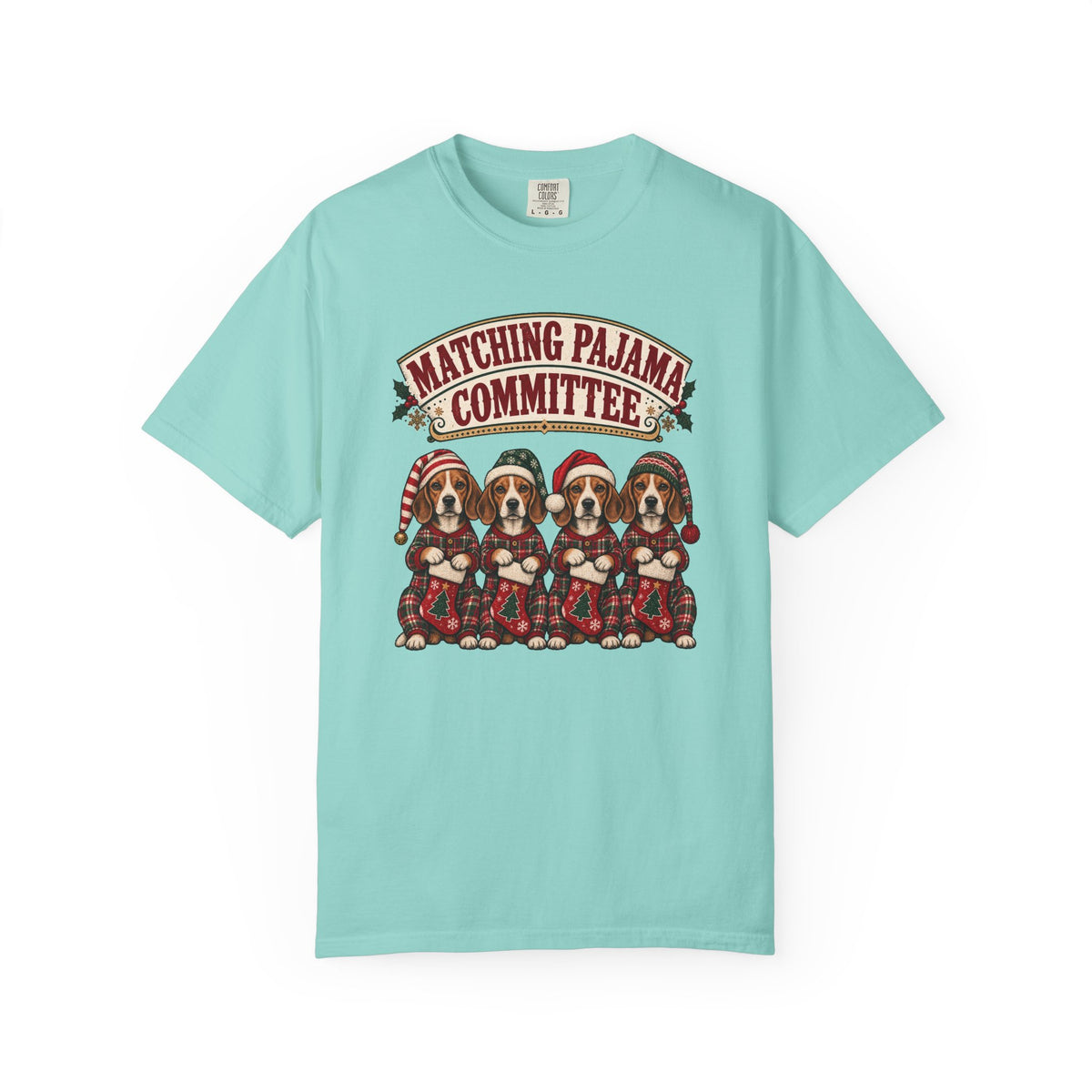 Matching Pajama Committee T-Shirt – Chalky Mint