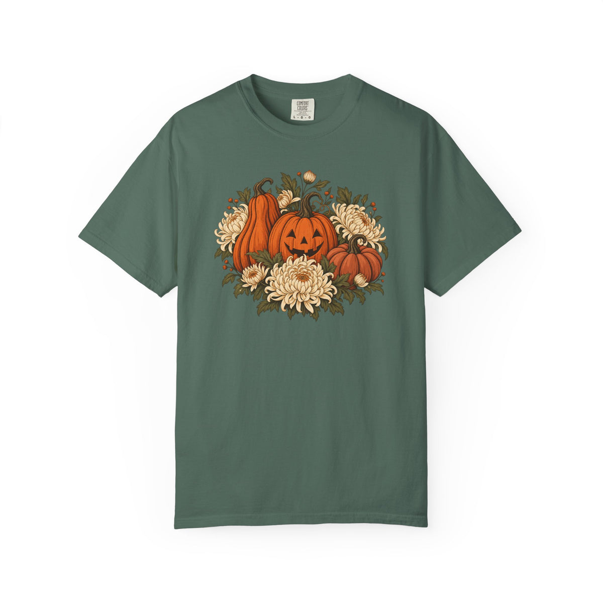 Botanical Pumpkins T-Shirt – Blue Spruce