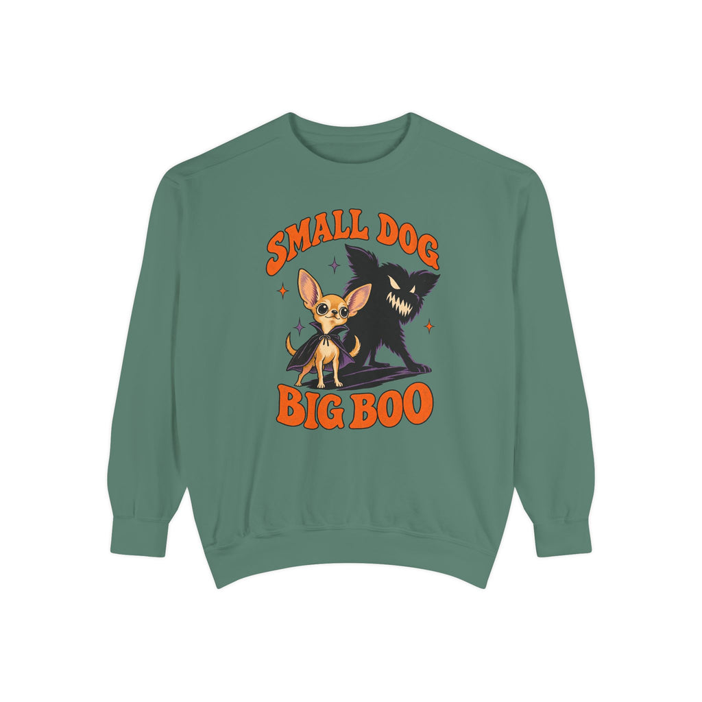 Small Dog, Big Boo Sweatshirt – Light Green