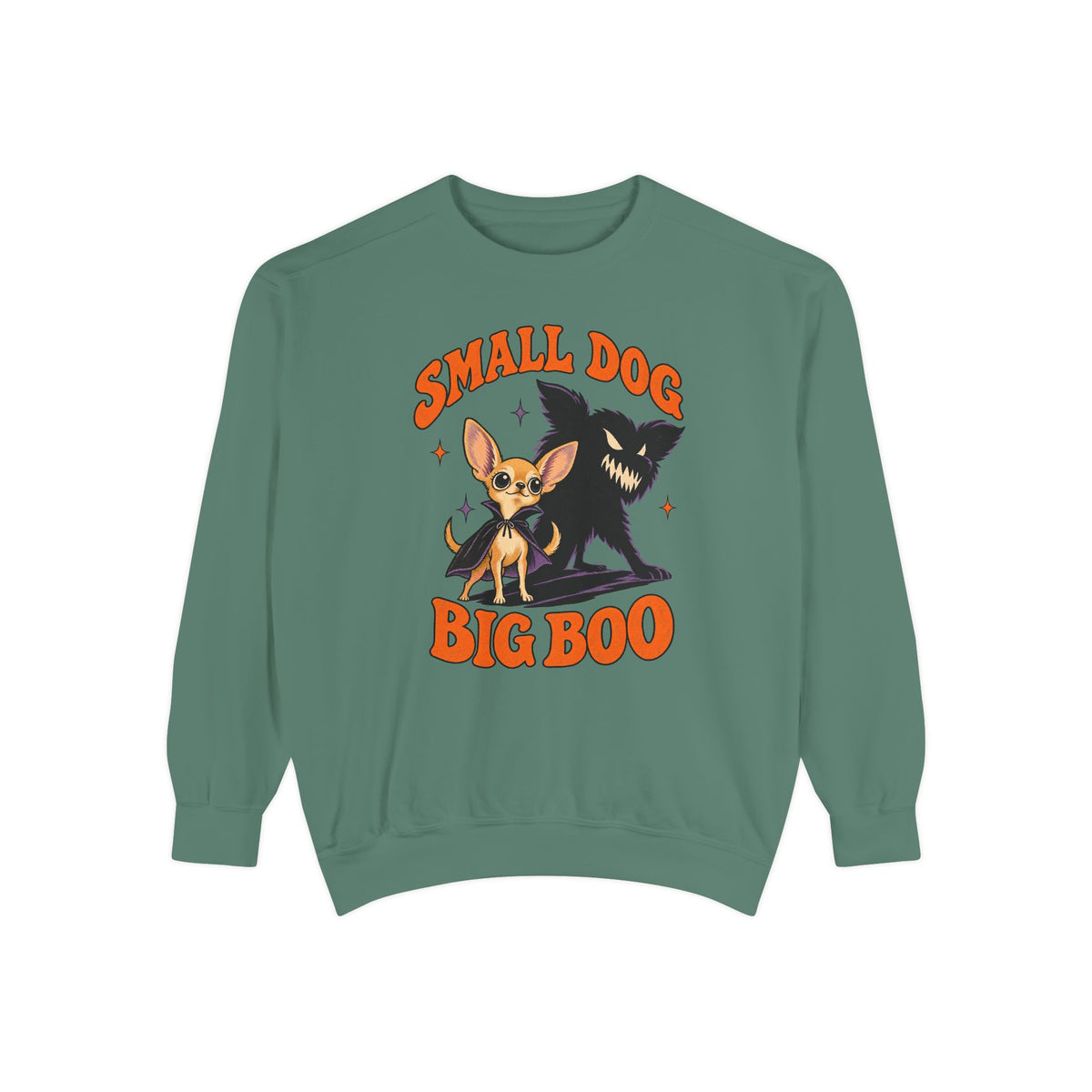 Small Dog, Big Boo Sweatshirt – Light Green