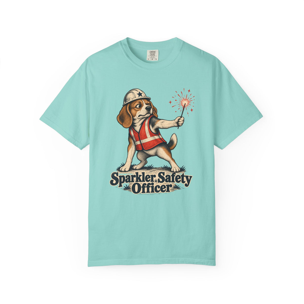 Sparkler Safety Officer T-Shirt – Chalky Mint