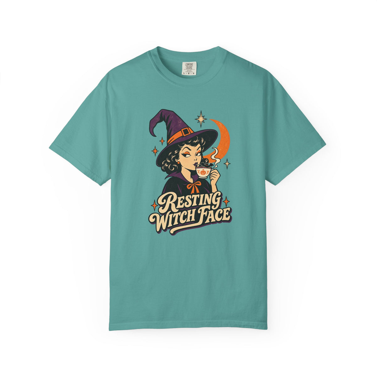 Resting Witch Face T-Shirt – Seafoam