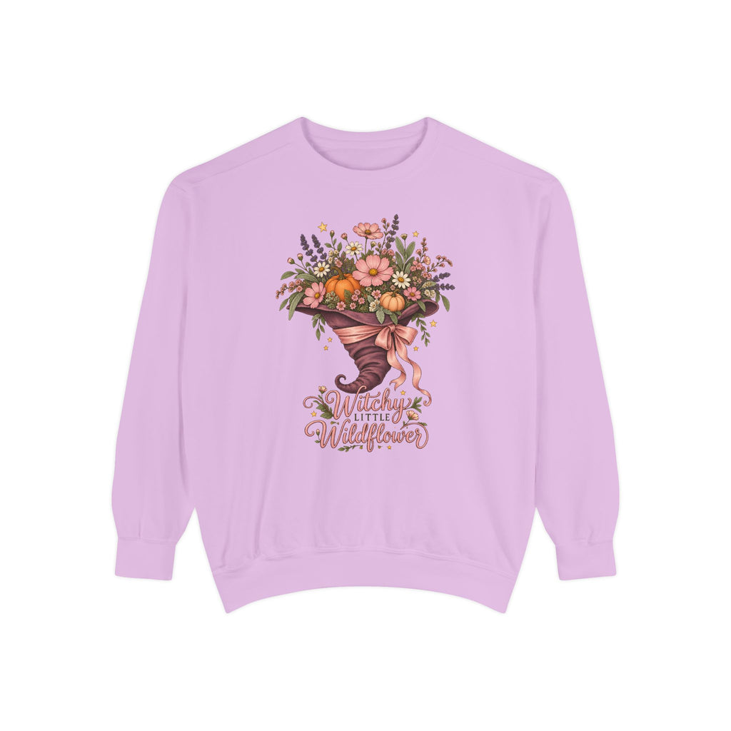 Witchy Little Wildflower Sweatshirt – Orchid