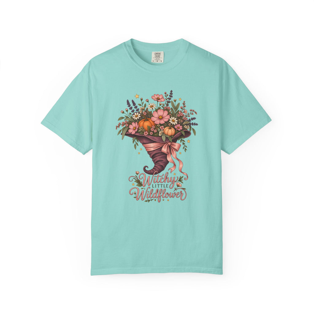 Witchy Little Wildflower T-Shirt – Chalky Mint