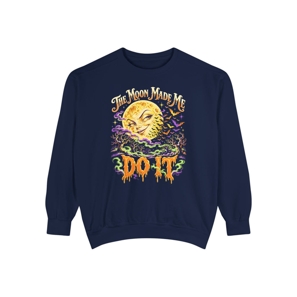 The Moon Made Me Do It Sweatshirt – True Navy