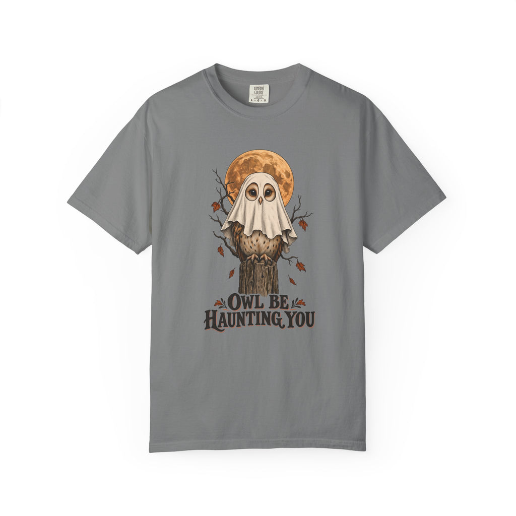 Owl Be Haunting You T-Shirt – Grey