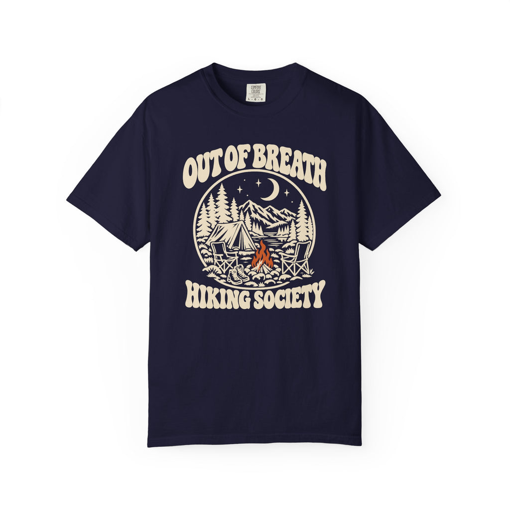 Out of Breath Hiking Society Campfire Night T-Shirt