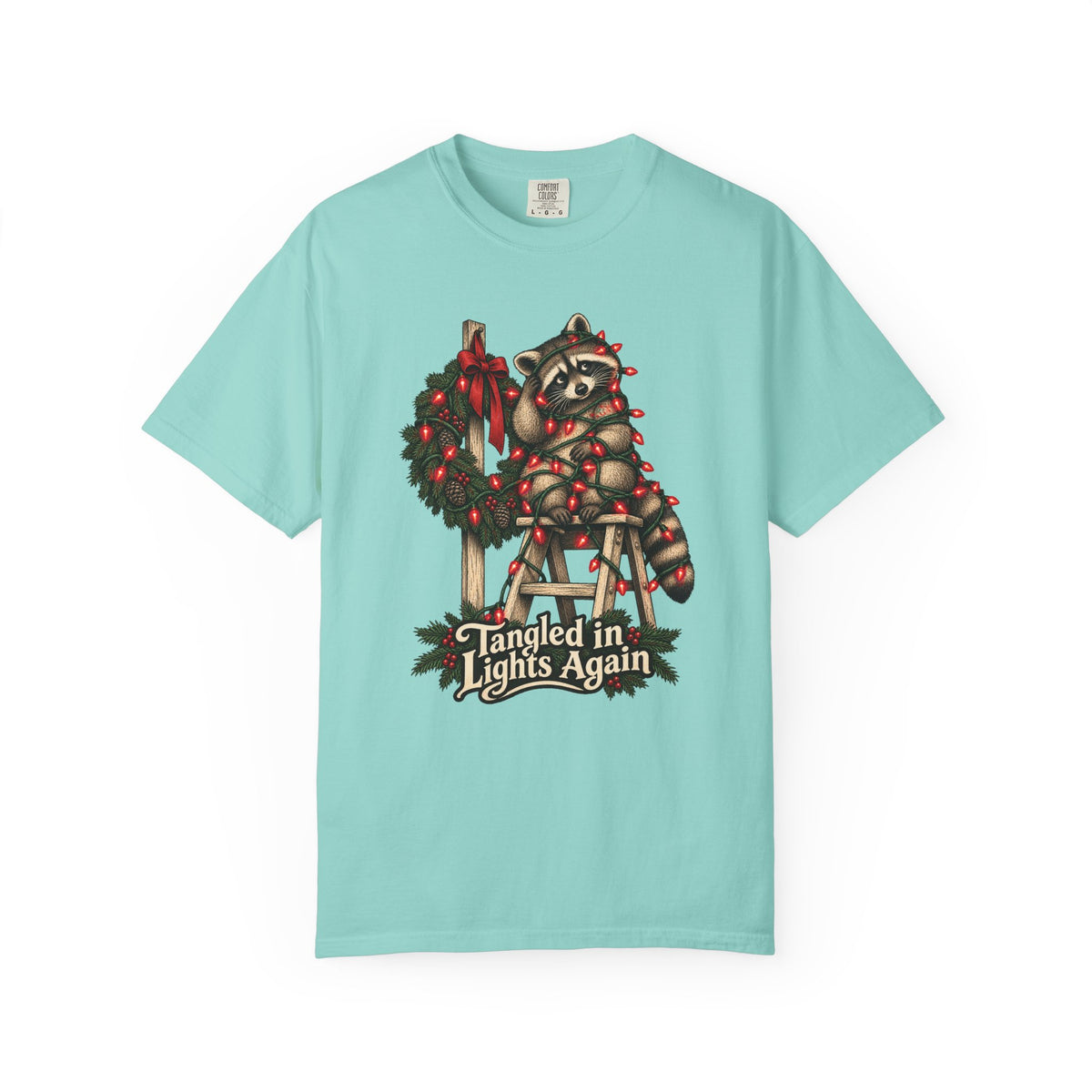 Tangled in Lights Again T-Shirt – Chalky Mint