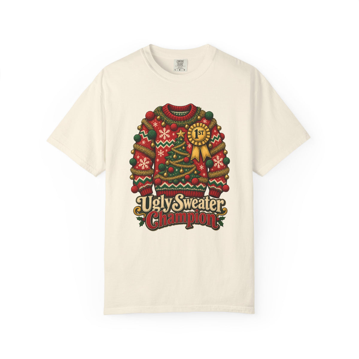 Ugly Sweater Champion T-Shirt – Ivory