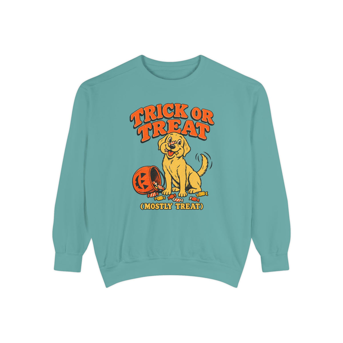 Trick or Treat (Mostly Treat) Sweatshirt – Seafoam