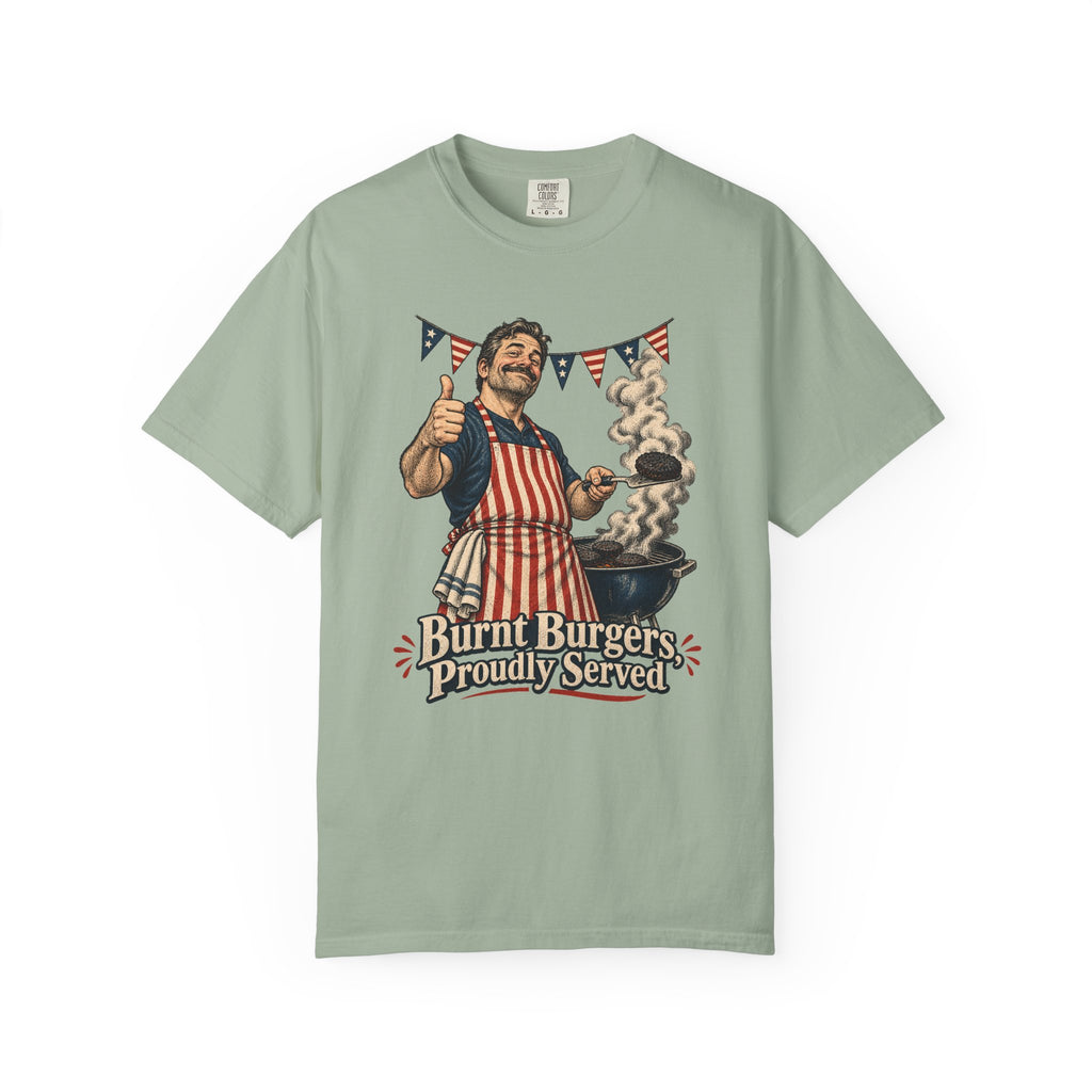 Burnt Burgers, Proudly Served T-Shirt – Bay