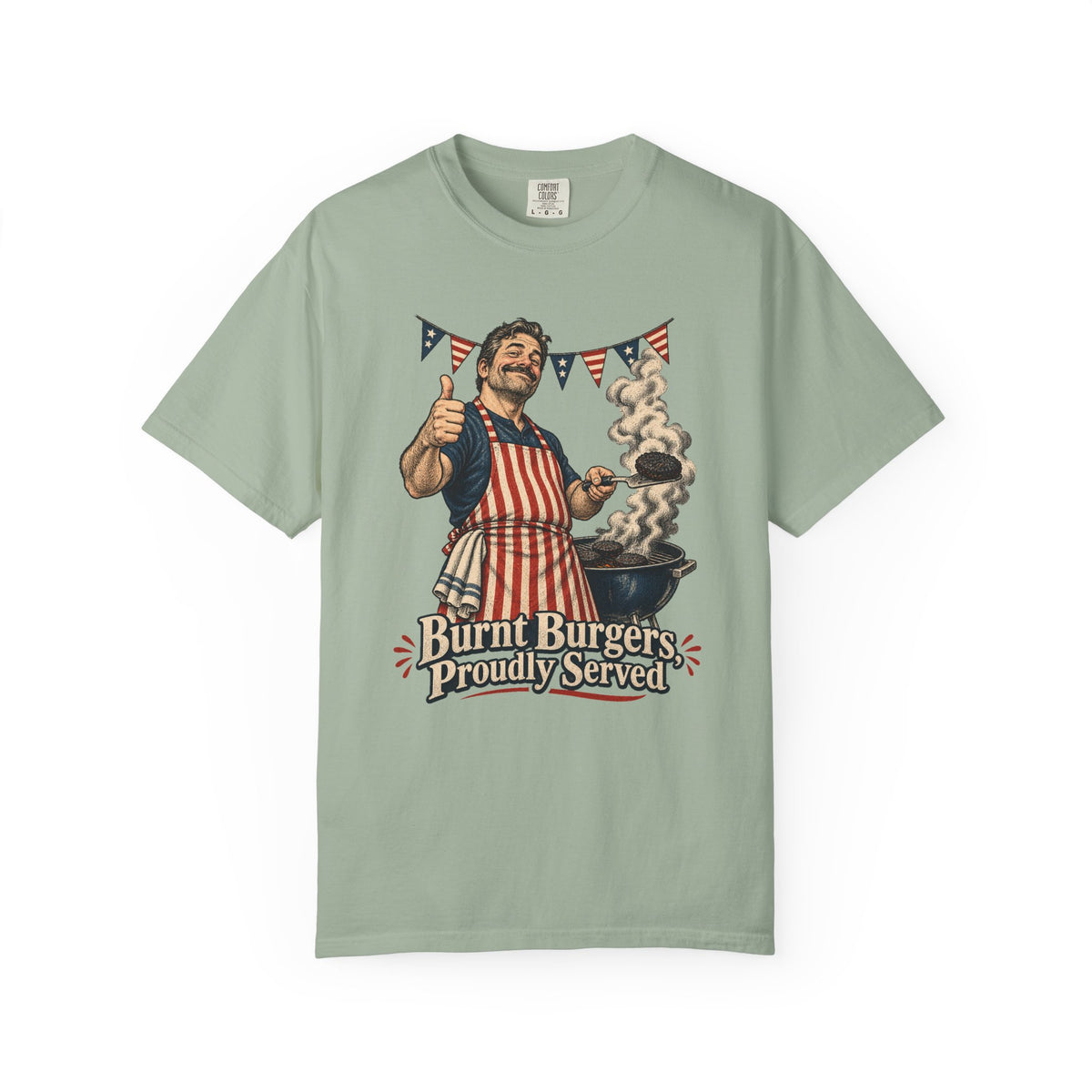 Burnt Burgers, Proudly Served T-Shirt – Bay