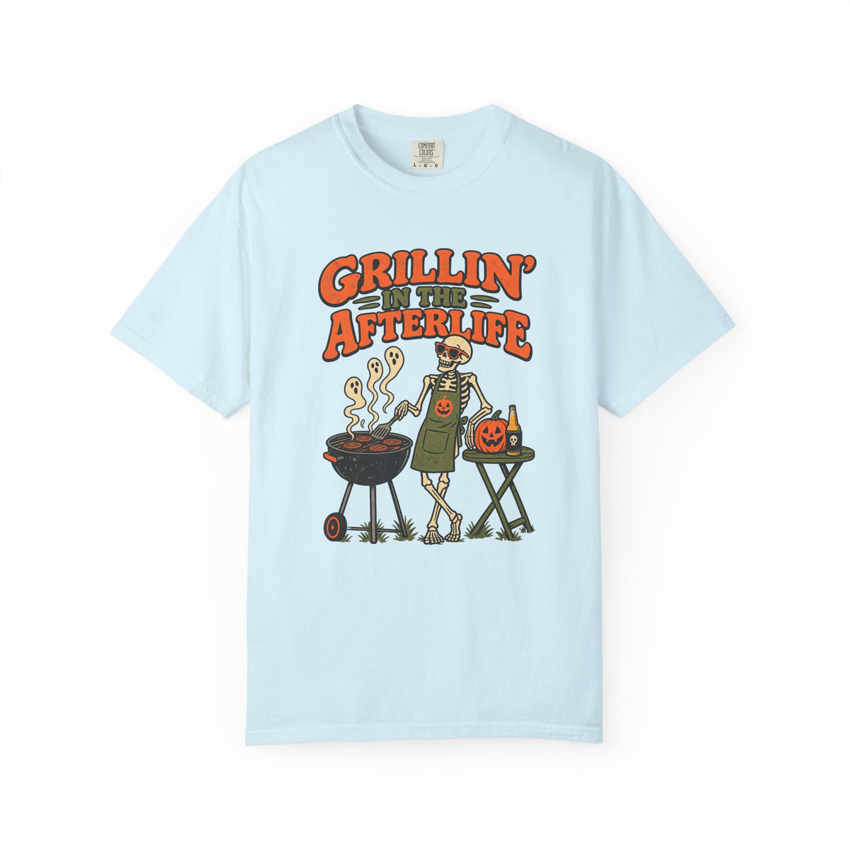 Grillin' in the Afterlife T-Shirt – Chambray