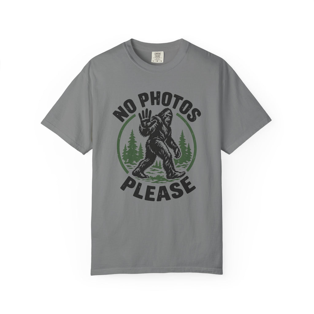 No Photos Please T-Shirt – Grey