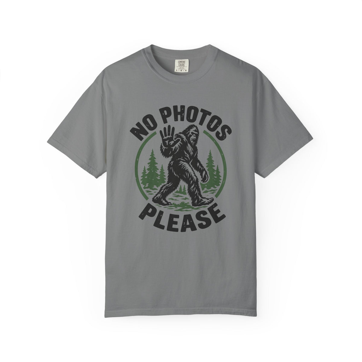No Photos Please T-Shirt – Grey