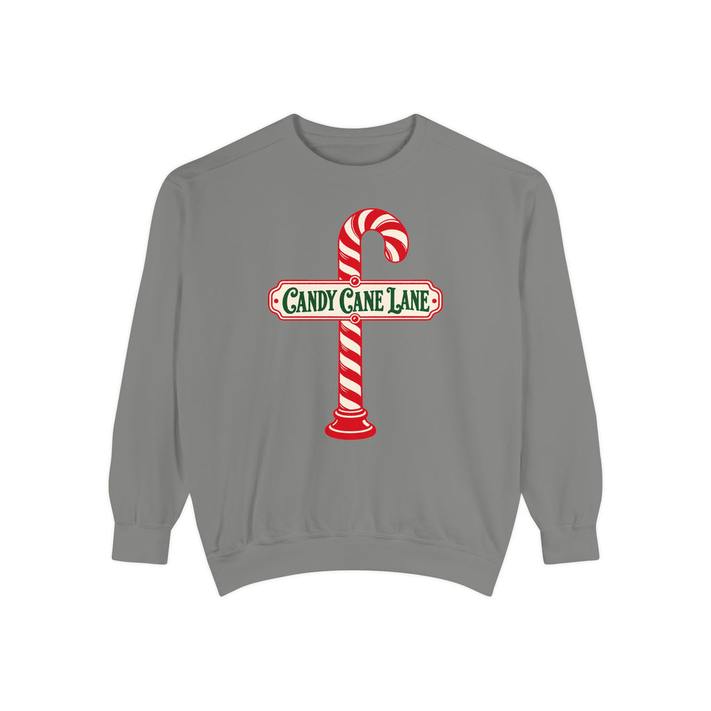 Candy Cane Lane Sweatshirt – Grey