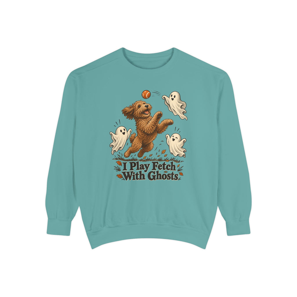 I Play Fetch With Ghosts Sweatshirt – Seafoam