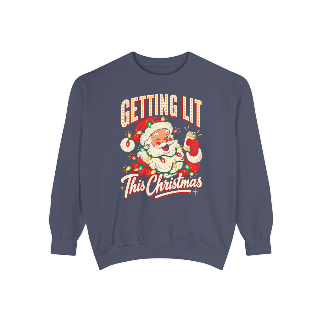 Getting Lit This Christmas Sweatshirt – Denim