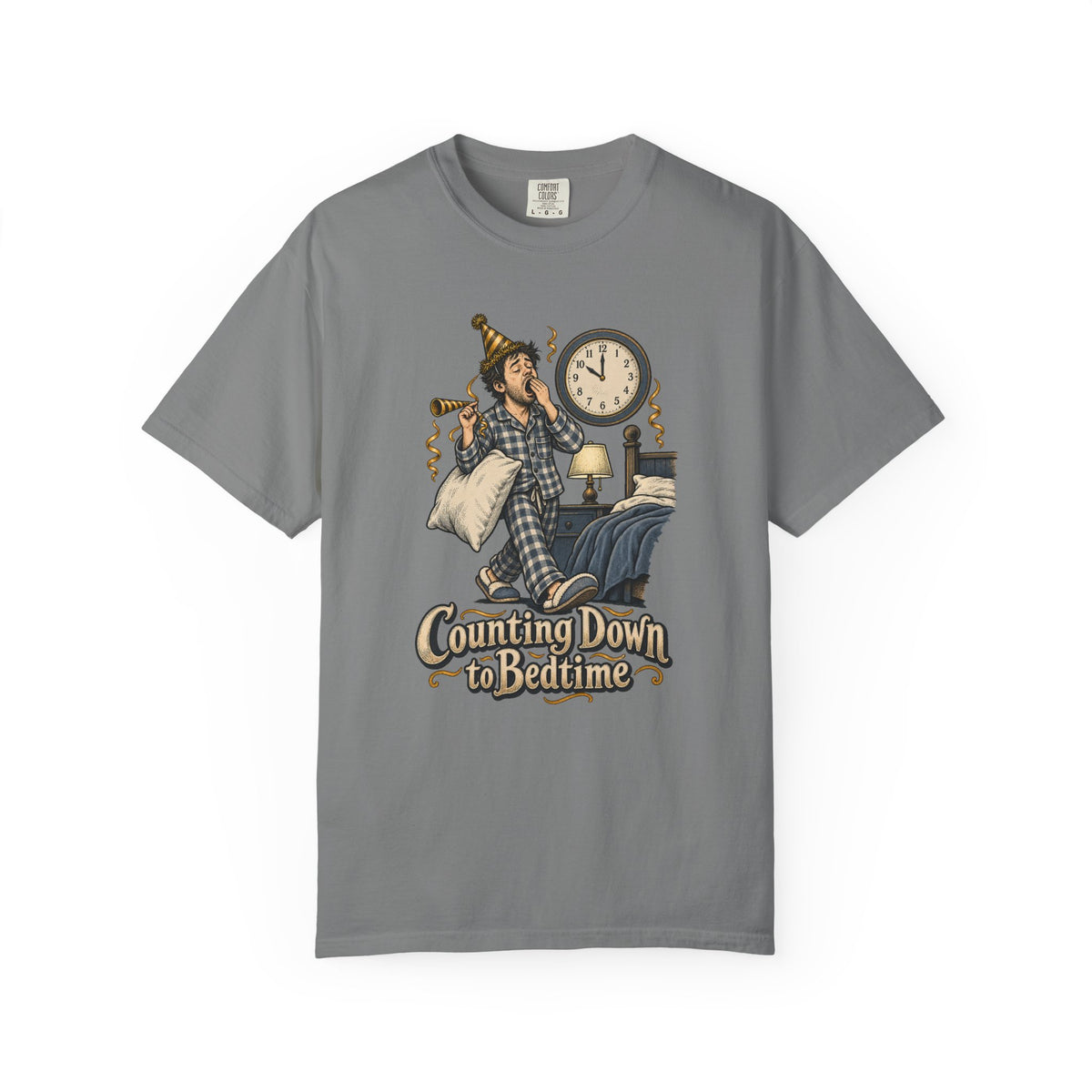Counting Down to Bedtime T-Shirt – Grey