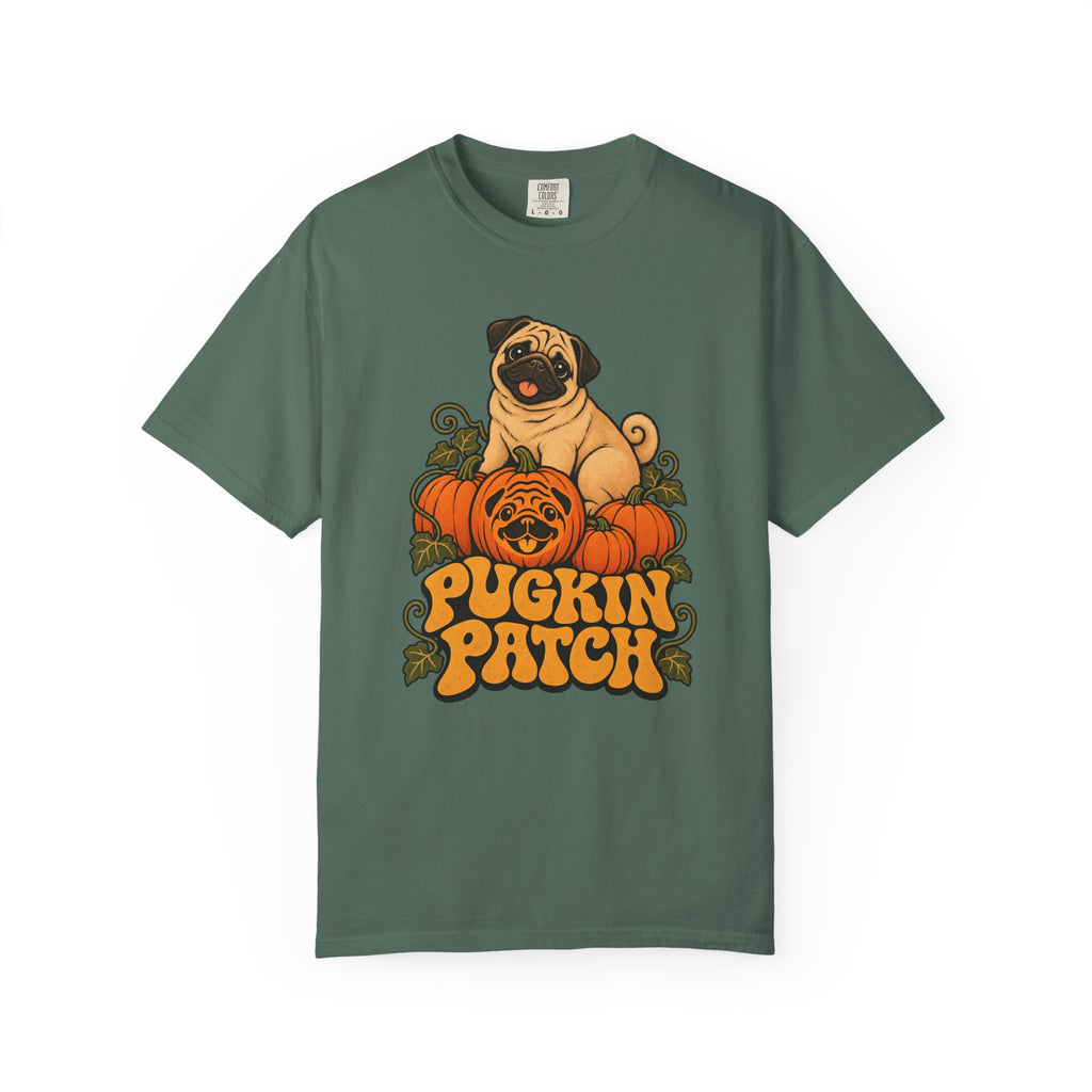 Pugkin Patch T-Shirt – Blue Spruce