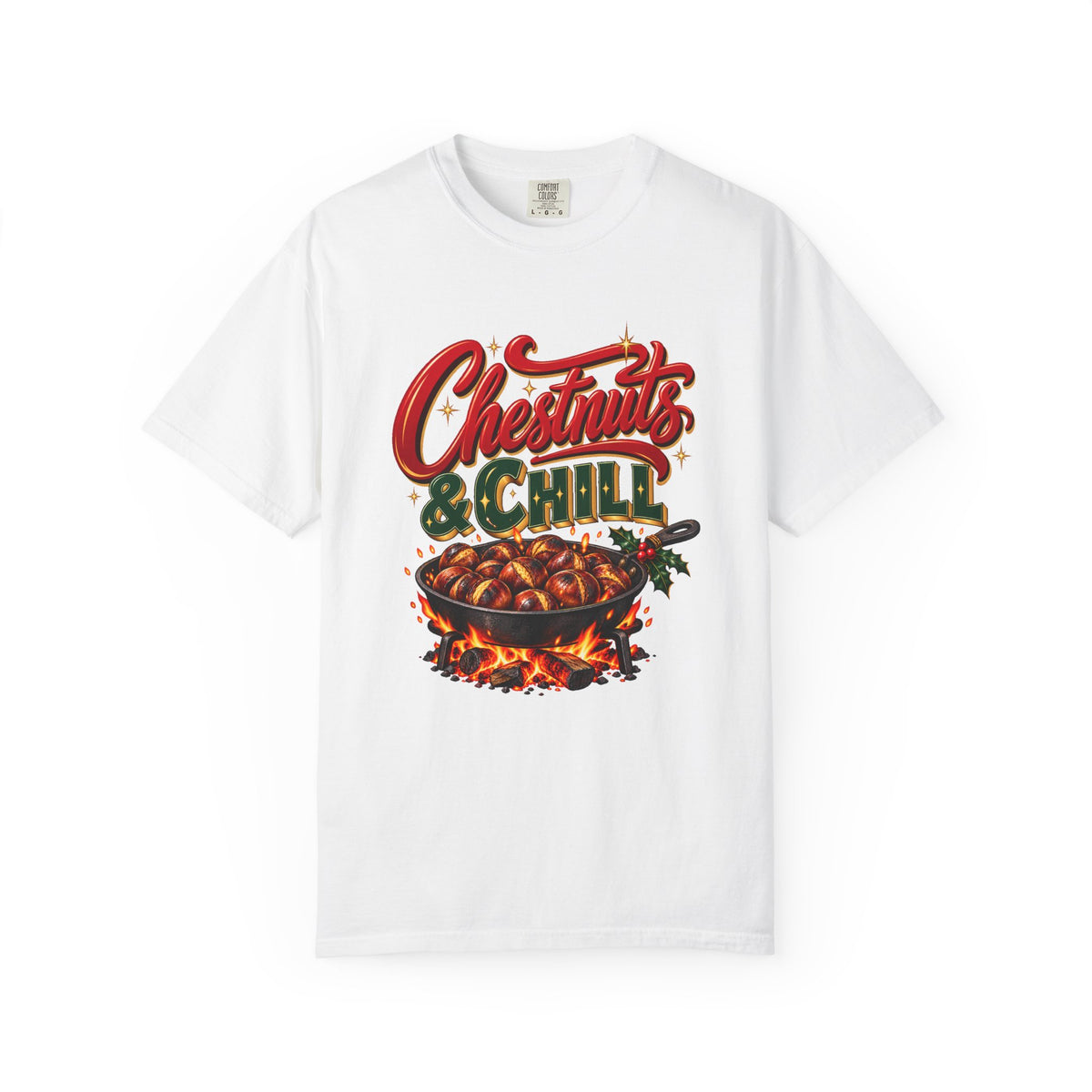 Chestnuts & Chill T-Shirt – White
