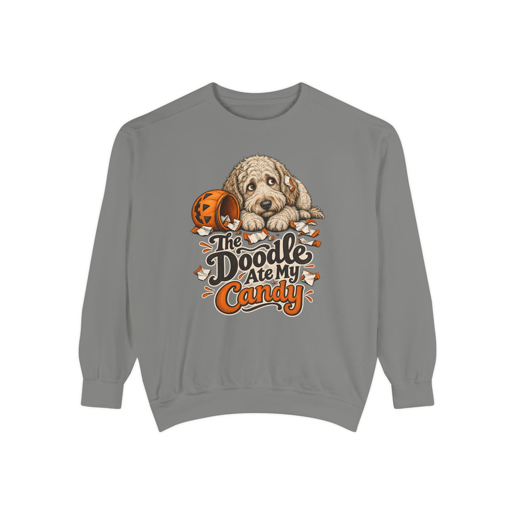 The Doodle Ate My Candy Sweatshirt – Grey