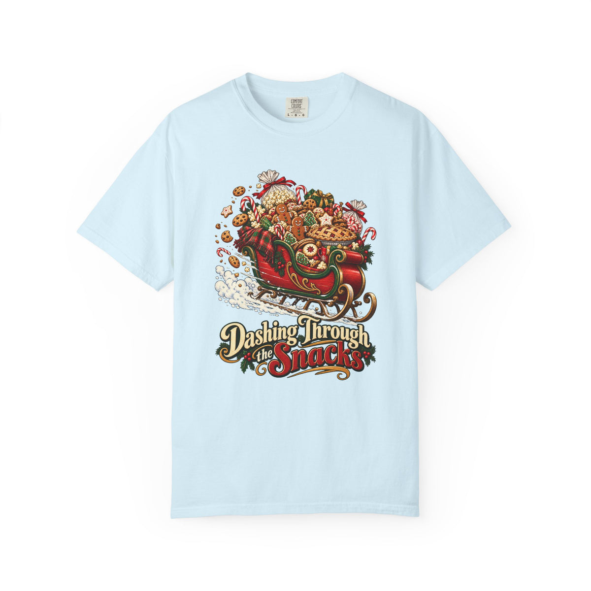 Dashing Through the Snacks T-Shirt – Chambray