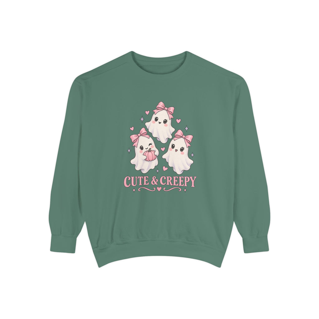 Cute and Creepy Sweatshirt – Light Green