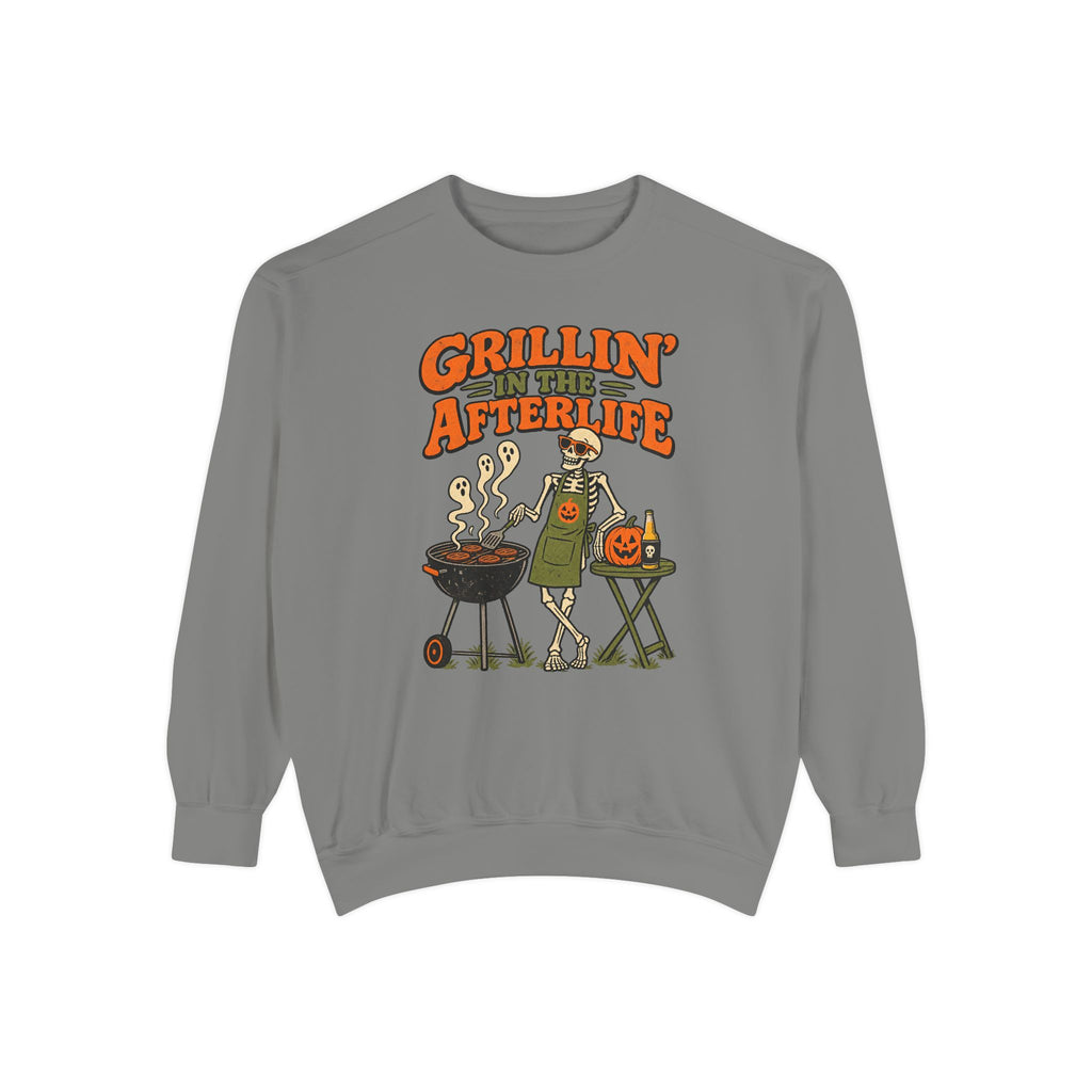 Grillin' in the Afterlife Sweatshirt – Grey