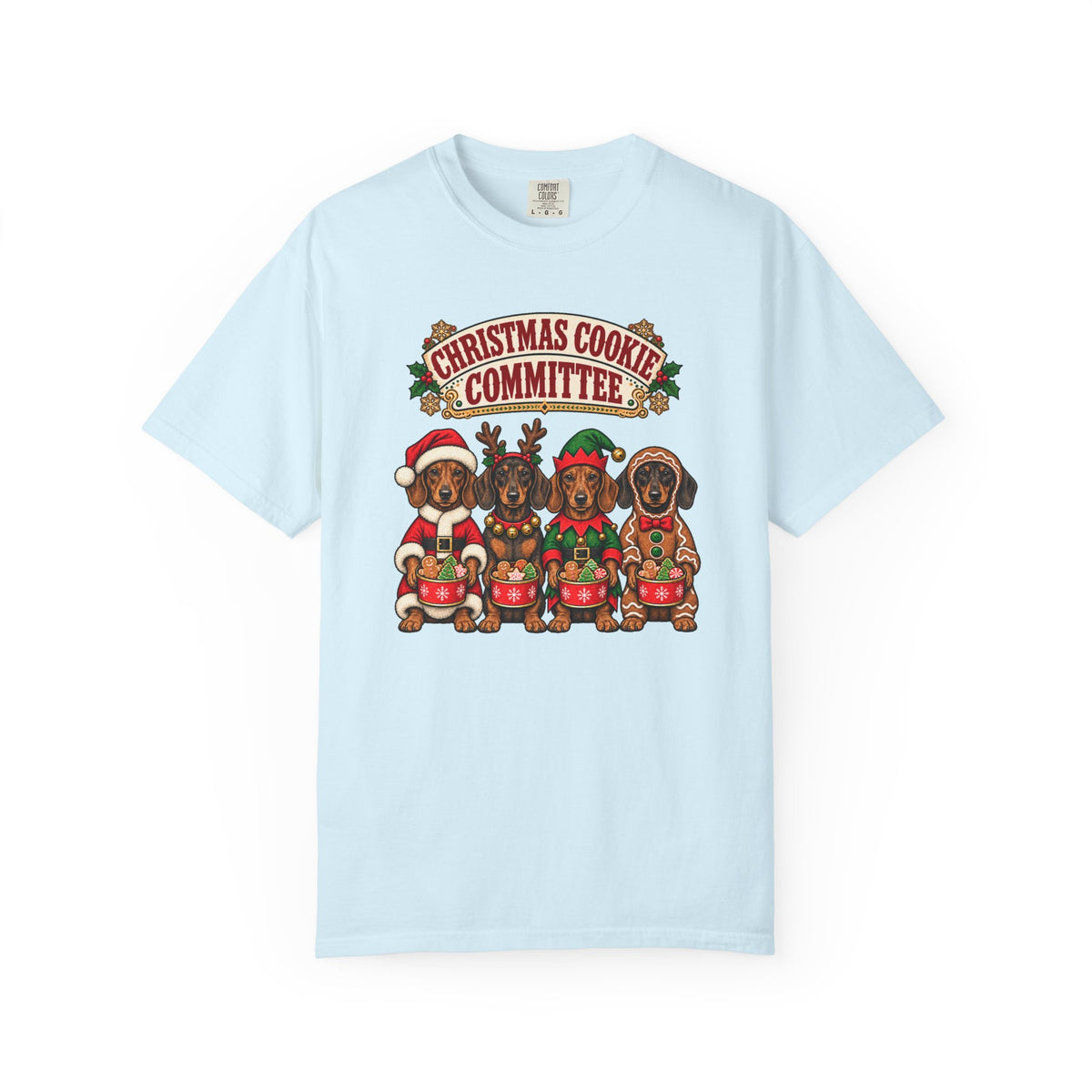 Christmas Cookie Committee T-Shirt – Chambray