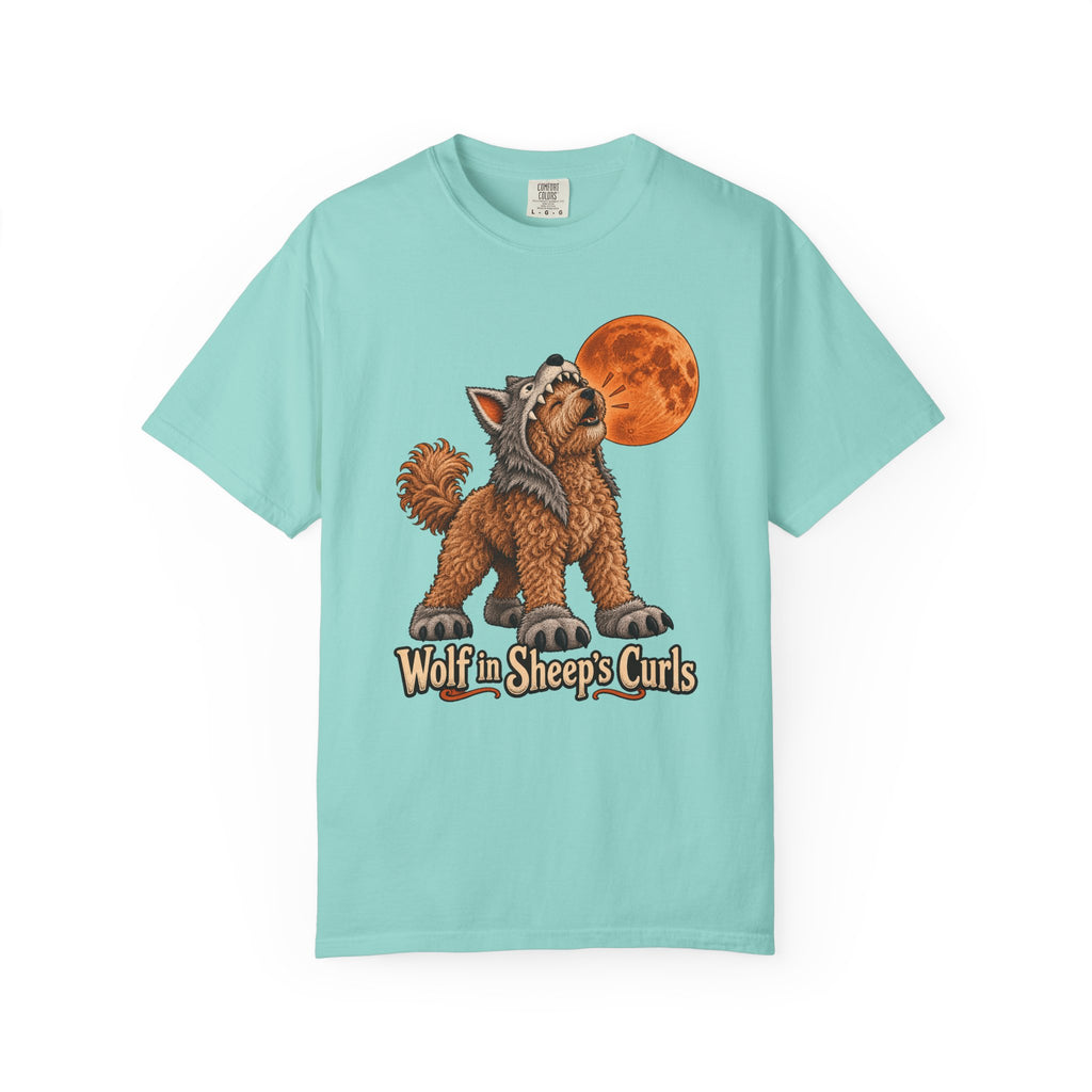 Wolf in Sheep's Curls T-Shirt – Chalky Mint