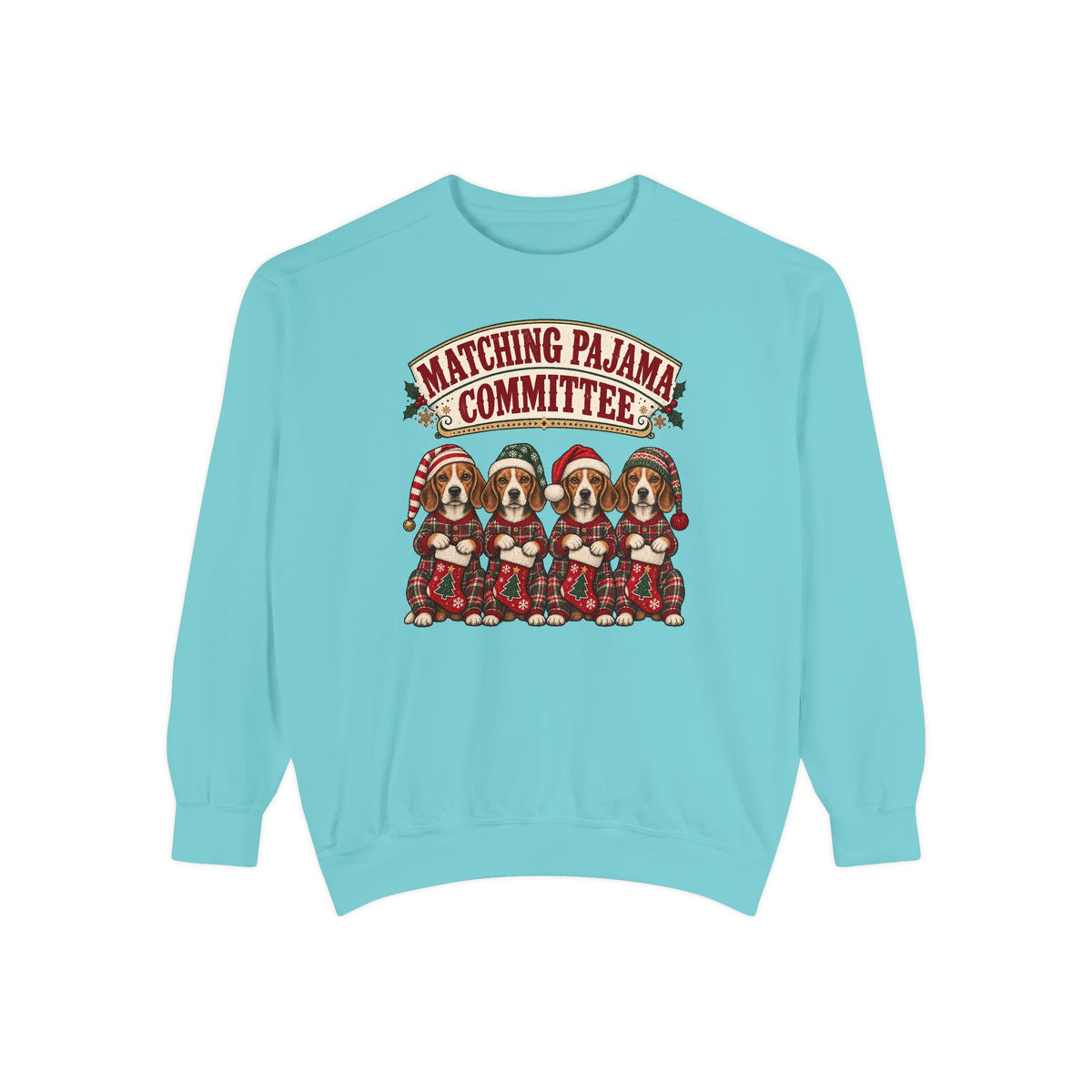 Matching Pajama Committee Sweatshirt – Chalky Mint