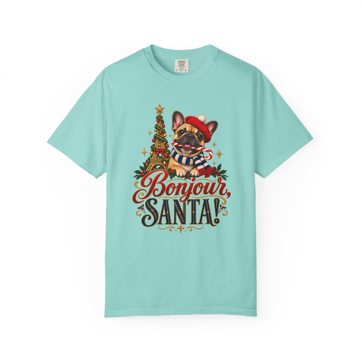 Bonjour, Santa! T-Shirt – Chalky Mint