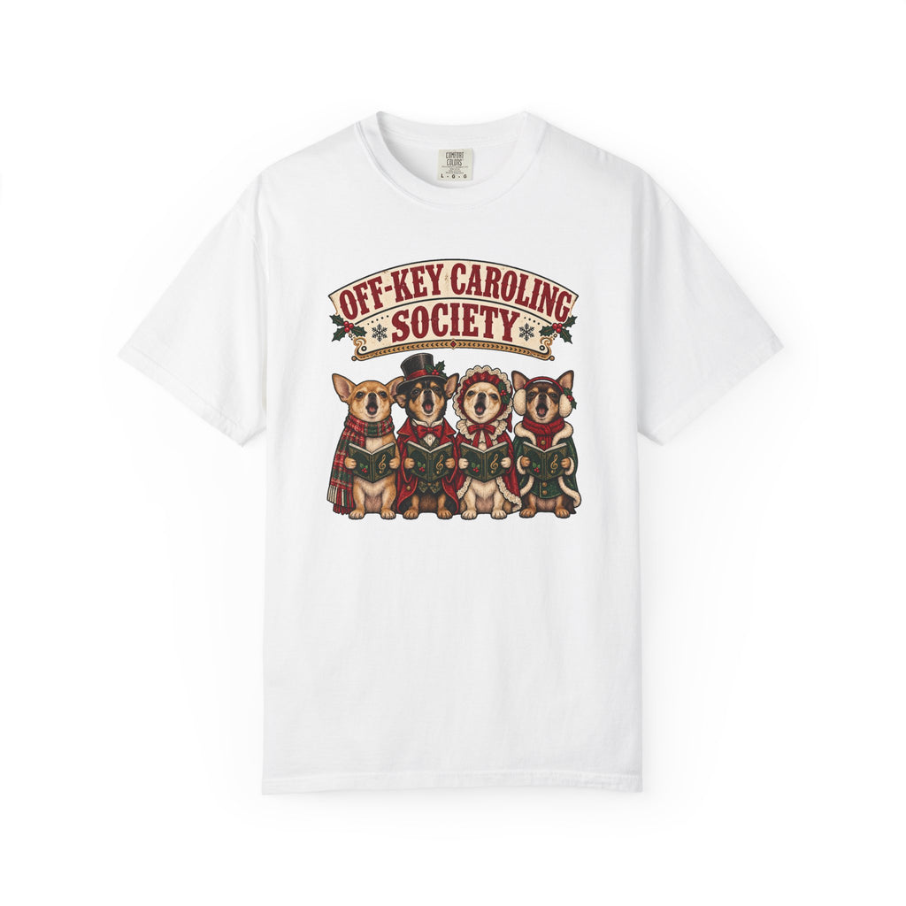 Off-Key Caroling Society T-Shirt – White