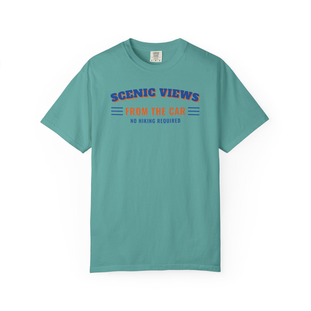 Scenic Views from the Car T-Shirt – Seafoam
