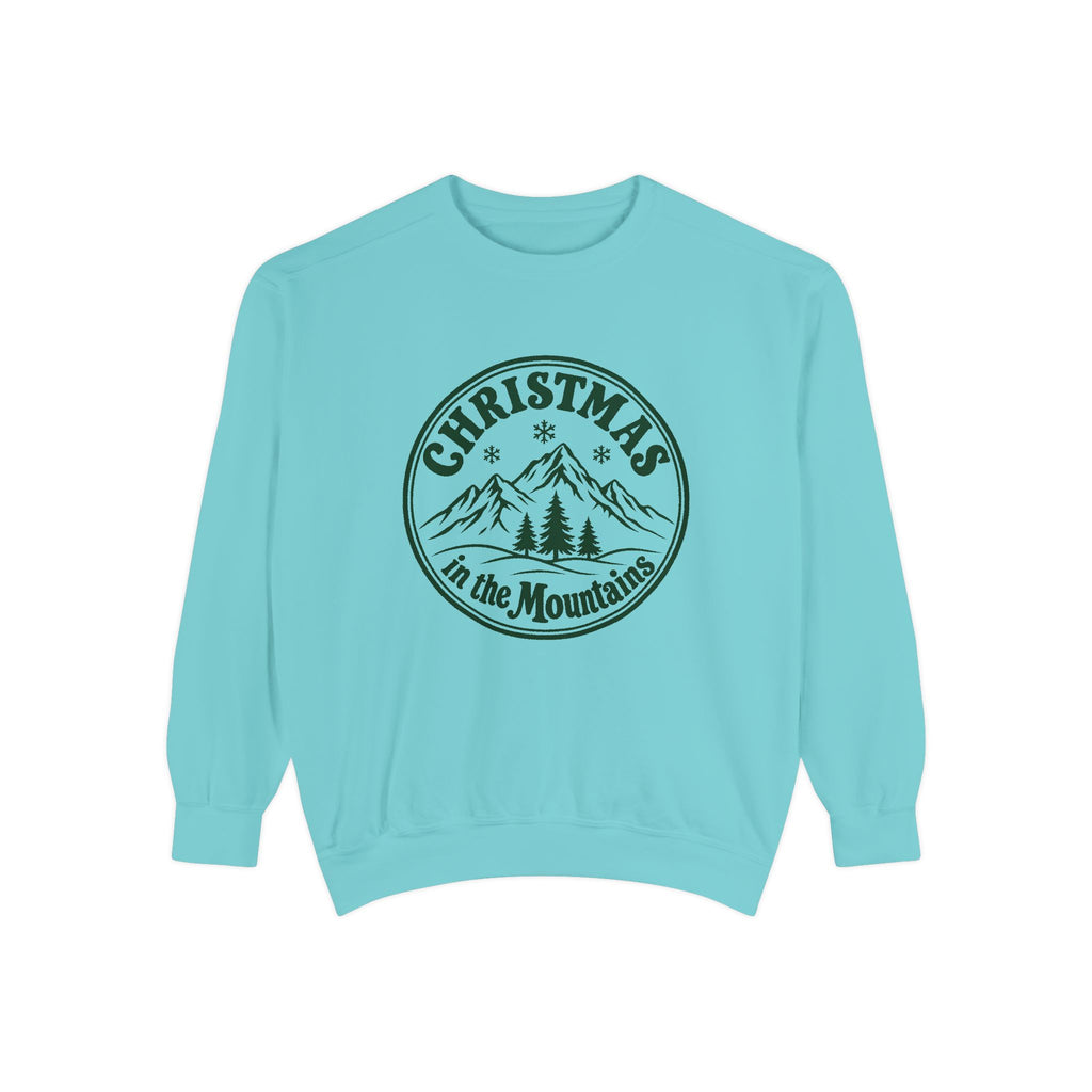 Christmas in the Mountains Sweatshirt – Chalky Mint
