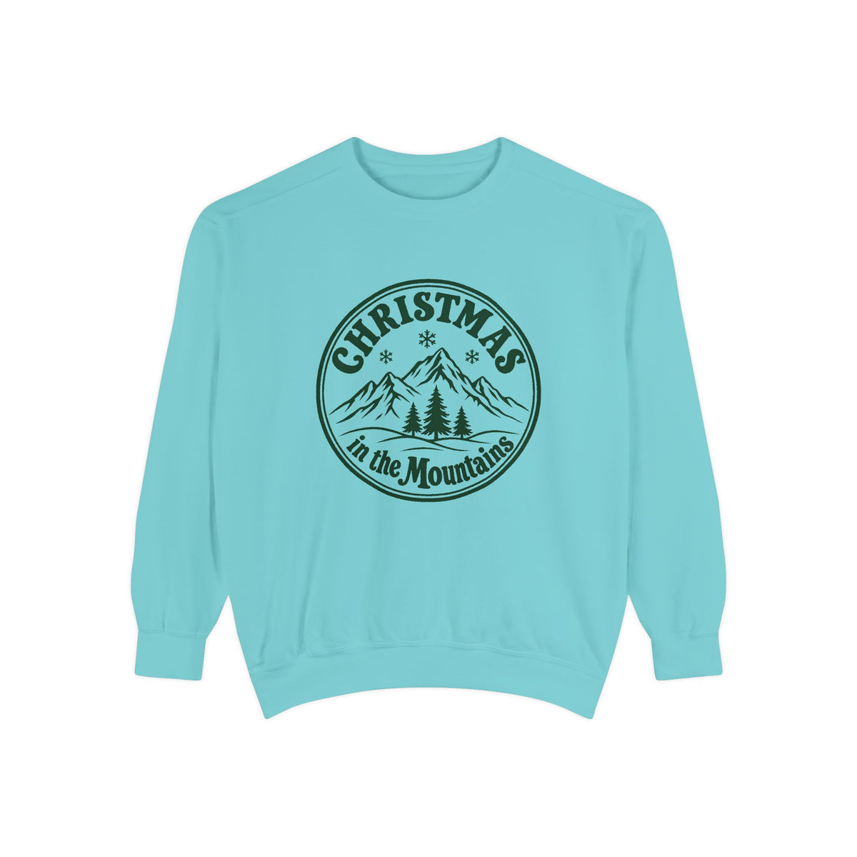 Christmas in the Mountains Sweatshirt – Chalky Mint