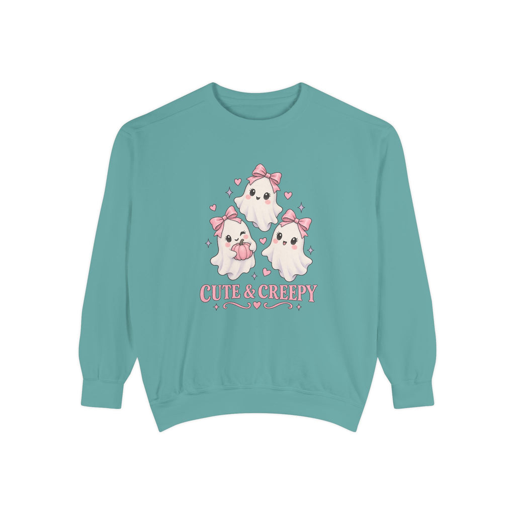 Cute and Creepy Sweatshirt – Seafoam
