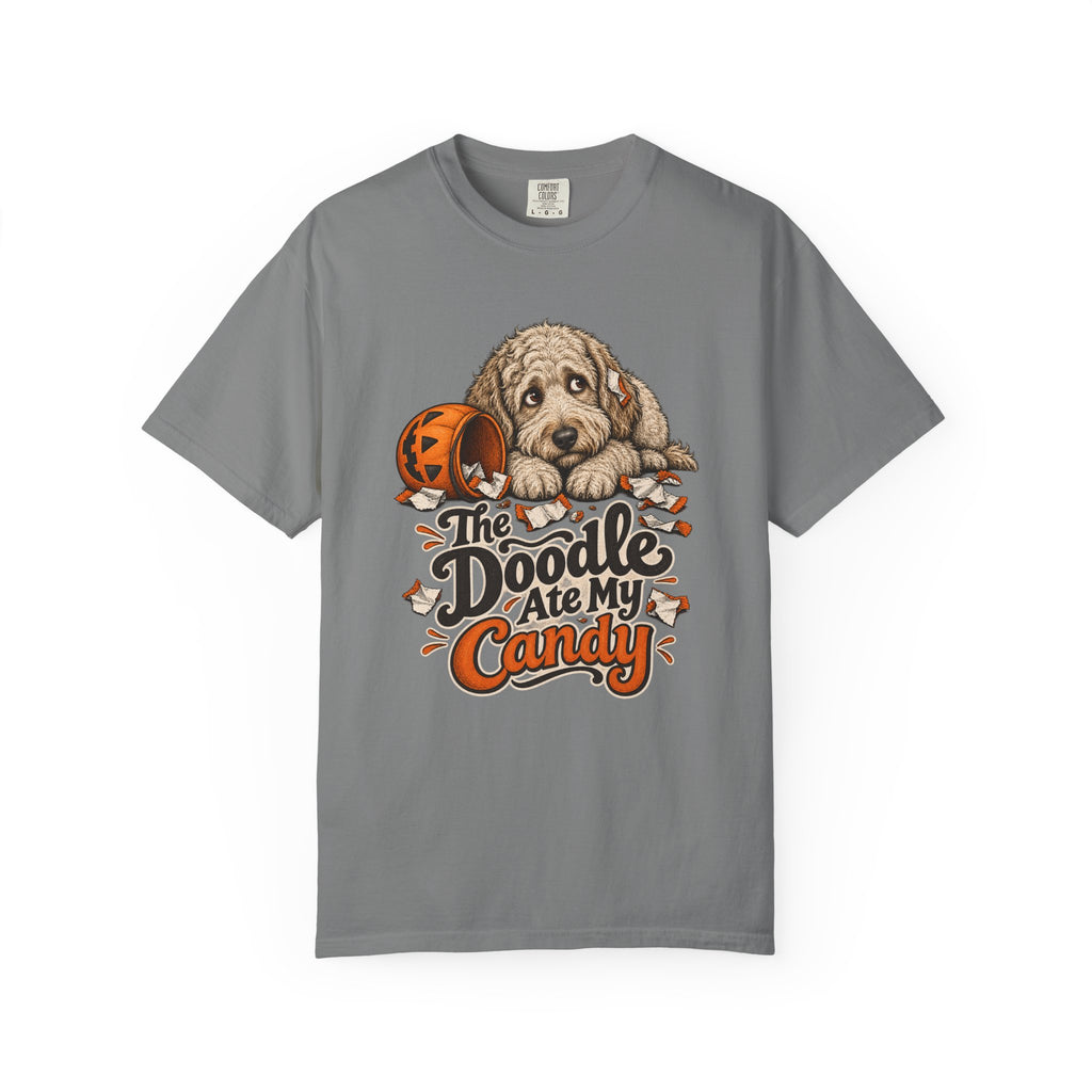 The Doodle Ate My Candy T-Shirt – Grey
